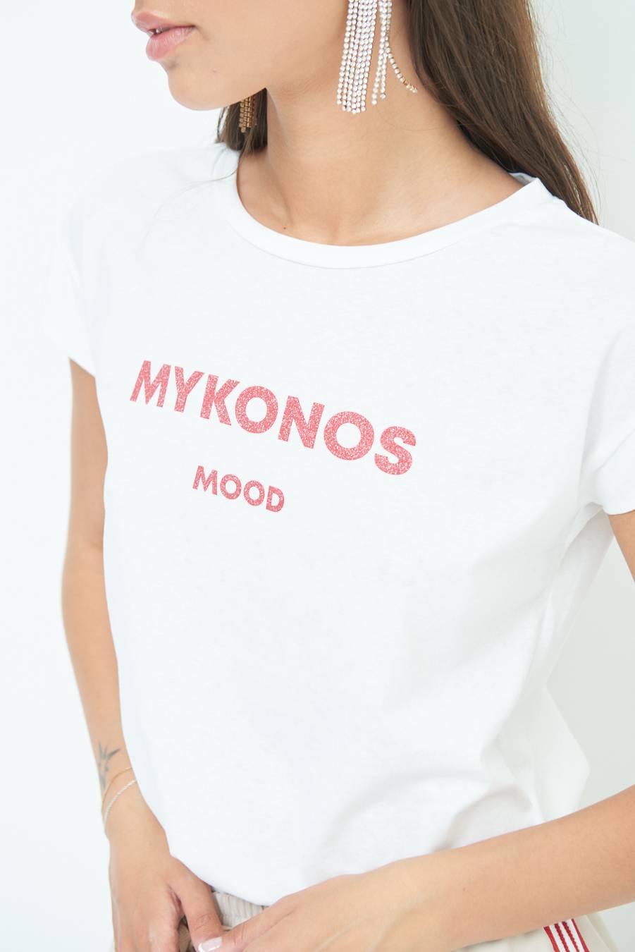 Kikisix T-SHIRT ''MYKONOS'' ROSSO Sconto