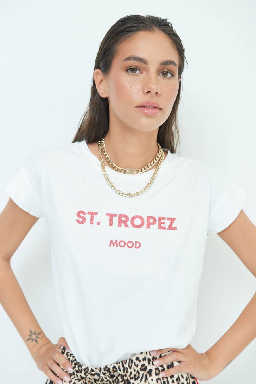 Kikisix T-SHIRT ''ST.TROPEZ'' ROSSO Outlet