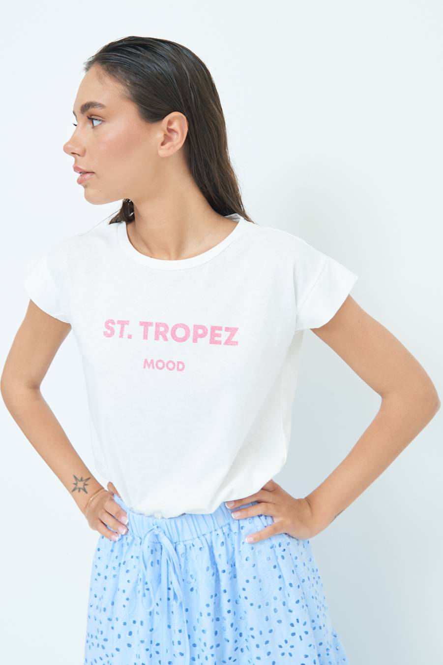 Kikisix T-SHIRT ''ST.TROPEZ'' BUBBLE Saldi