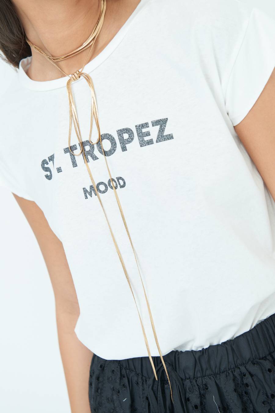 Kikisix T-SHIRT ''ST.TROPEZ'' NERO Offerte