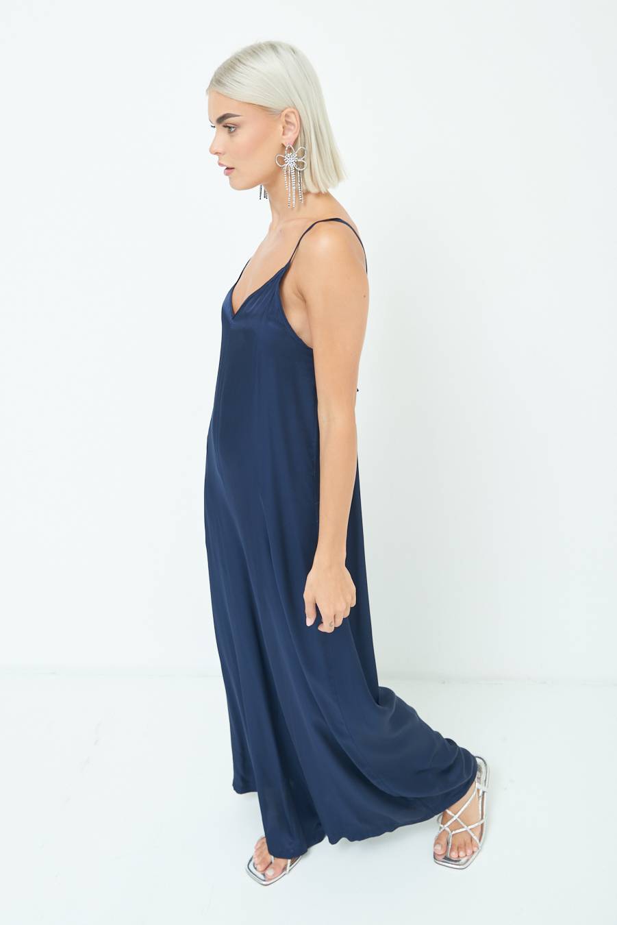 Kikisix TUTA PALAZZO RASO BLU In Vendita