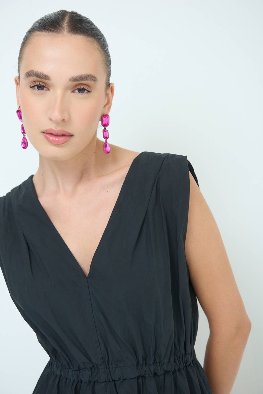 Kikisix ABITO MIDI CON ELASTICO NERO Negozio