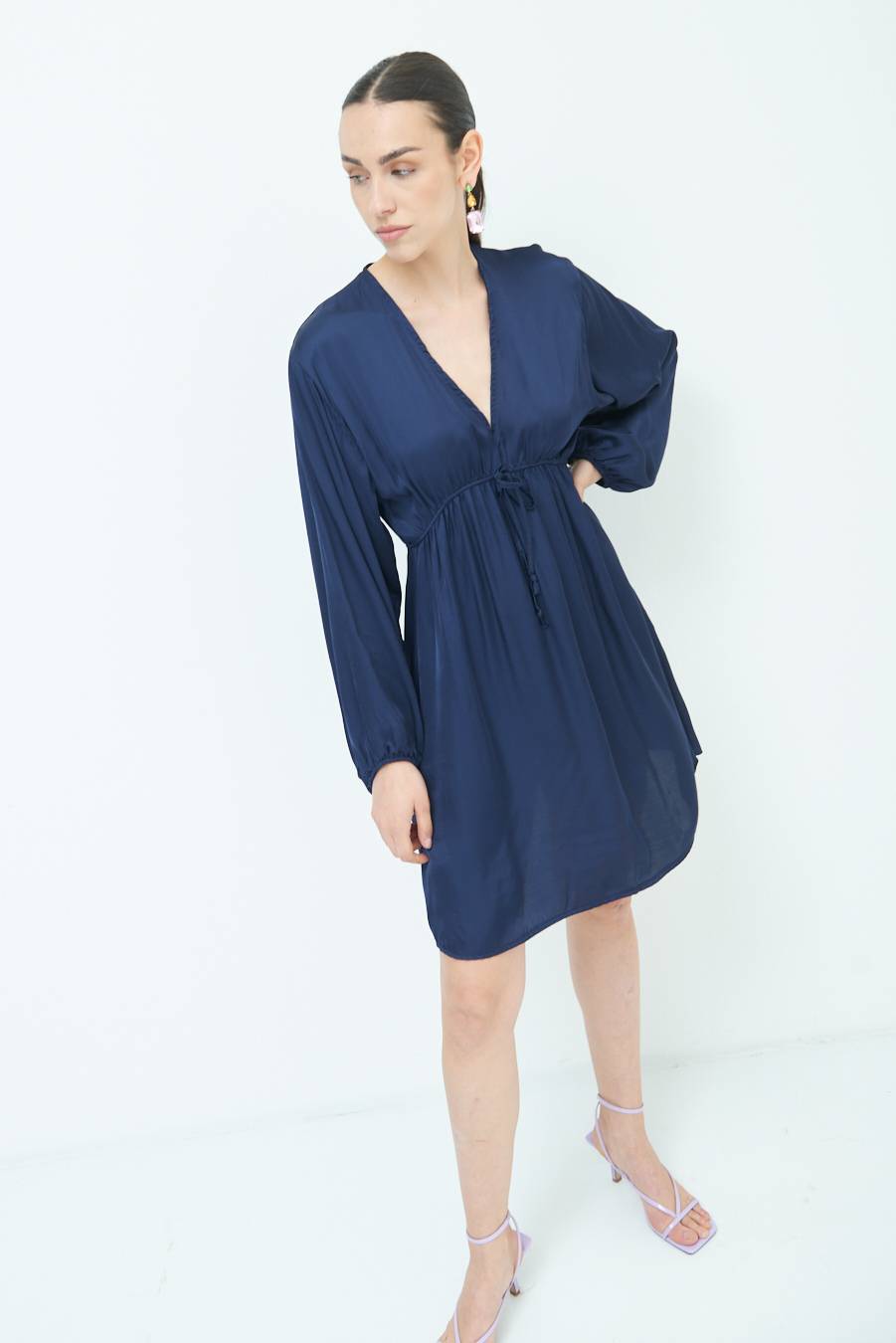 Kikisix ABITO COULICE RASO VISCOSA BLU Shopping Online