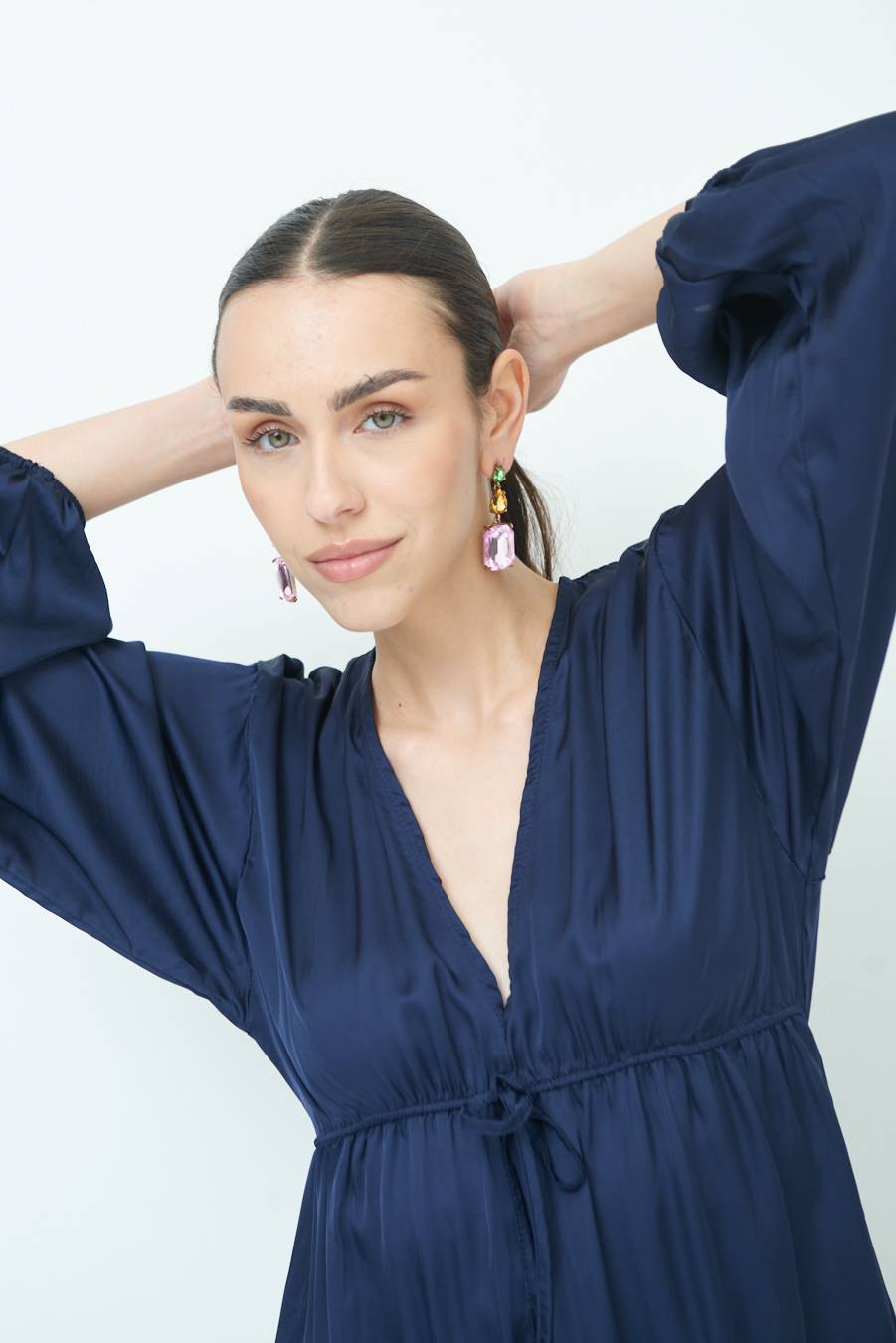 Kikisix ABITO COULICE RASO VISCOSA BLU Shopping Online
