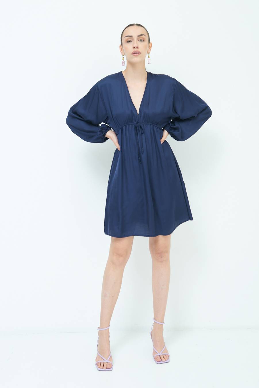 Kikisix ABITO COULICE RASO VISCOSA BLU Shopping Online