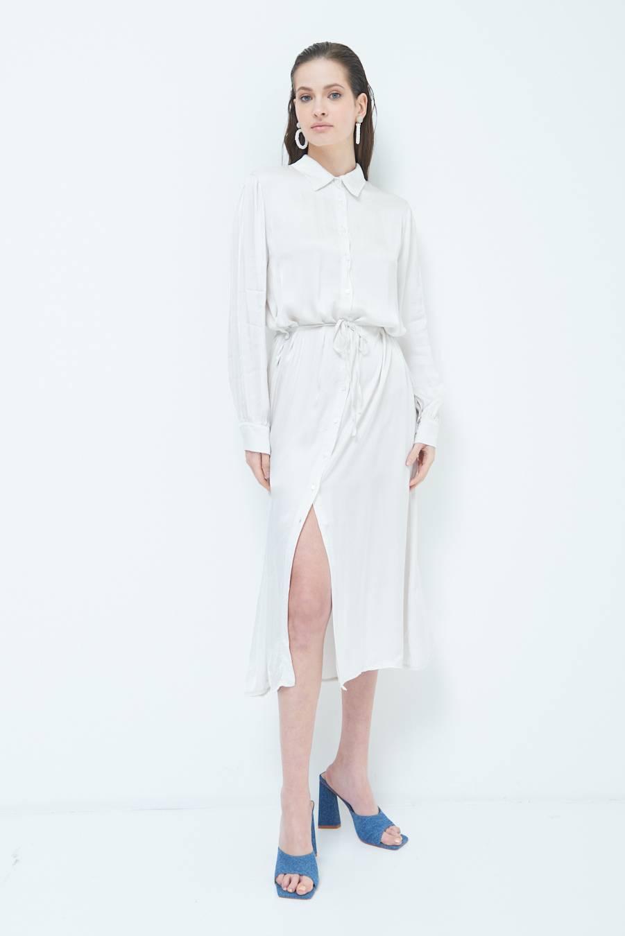 Kikisix ABITO RASO VISCOSA BEIGE