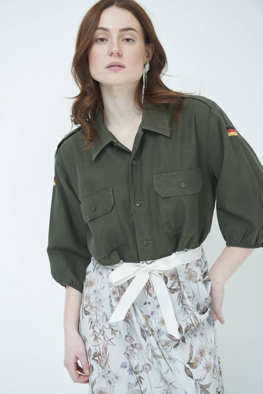 Kikisix ABITO GONNA FANTASIA VINTAGE GRIGIO Pezzi Unici