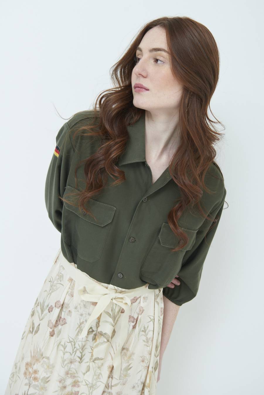 Kikisix ABITO GONNA FANTASIA VINTAGE BEIGE Soddisfazione Garantita