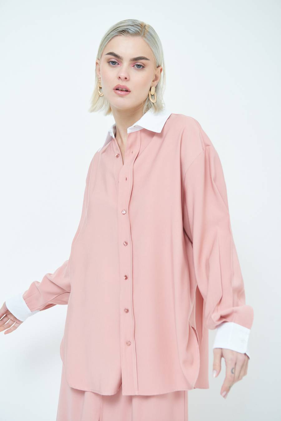 Kikisix CAMICIA COLLETTO B.CO CIPRIA