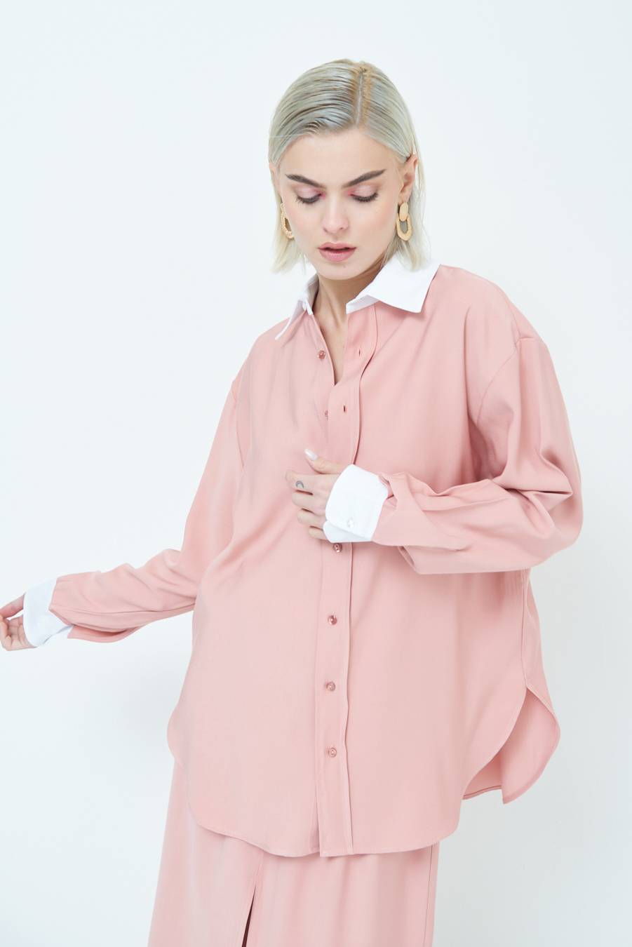 Kikisix CAMICIA COLLETTO B.CO CIPRIA Vendite Flash