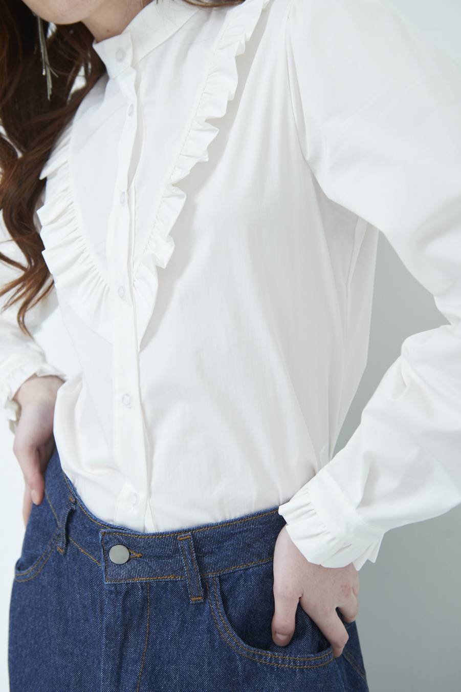 Kikisix CAMICIA CON ROUCHE BURRO Shopping online