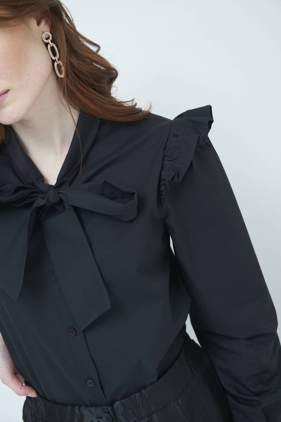 Kikisix CAMICIA NODO DAV. NERO Black Friday