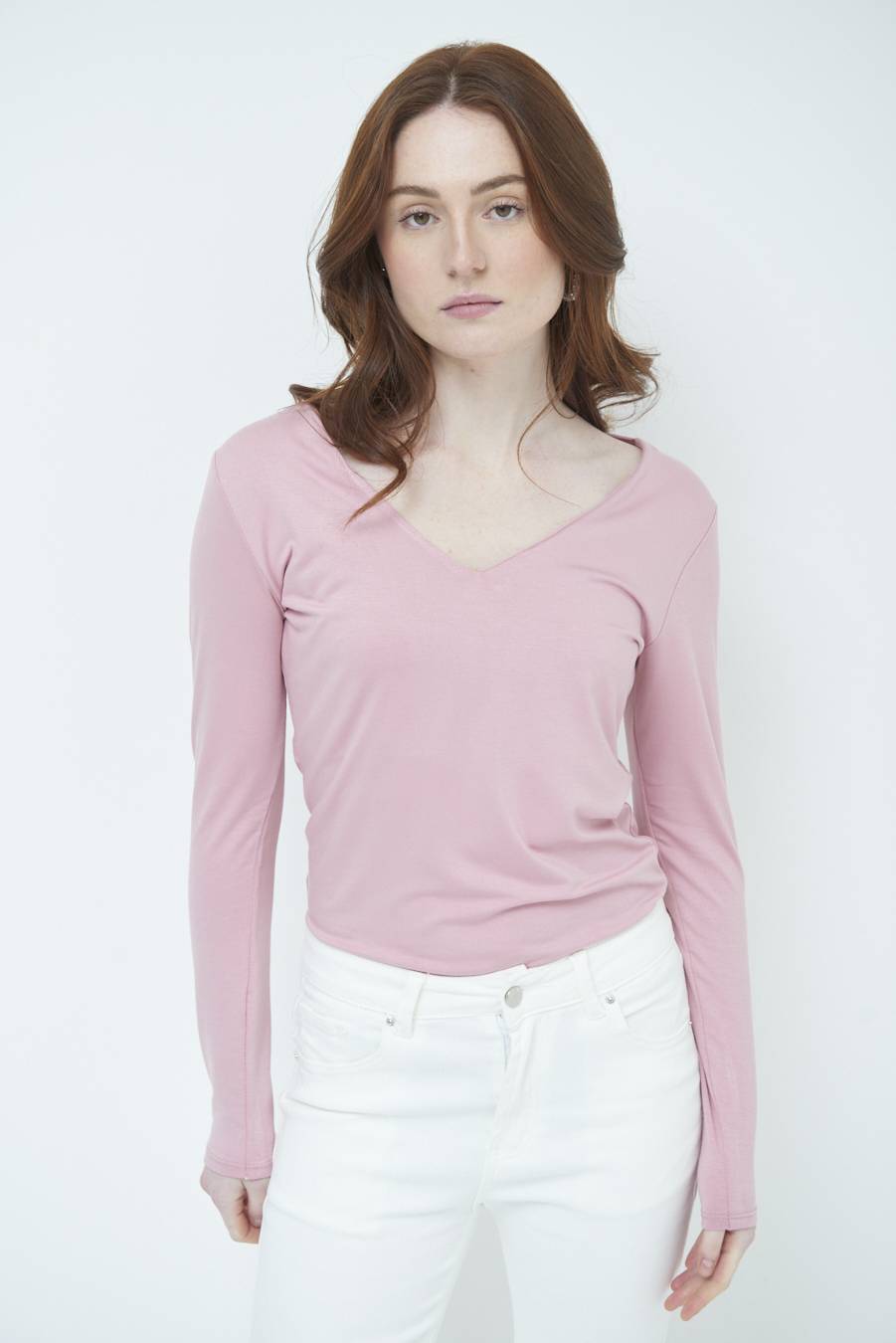 Kikisix BASICO SCOLLO V ROSA Offerta San Valentino