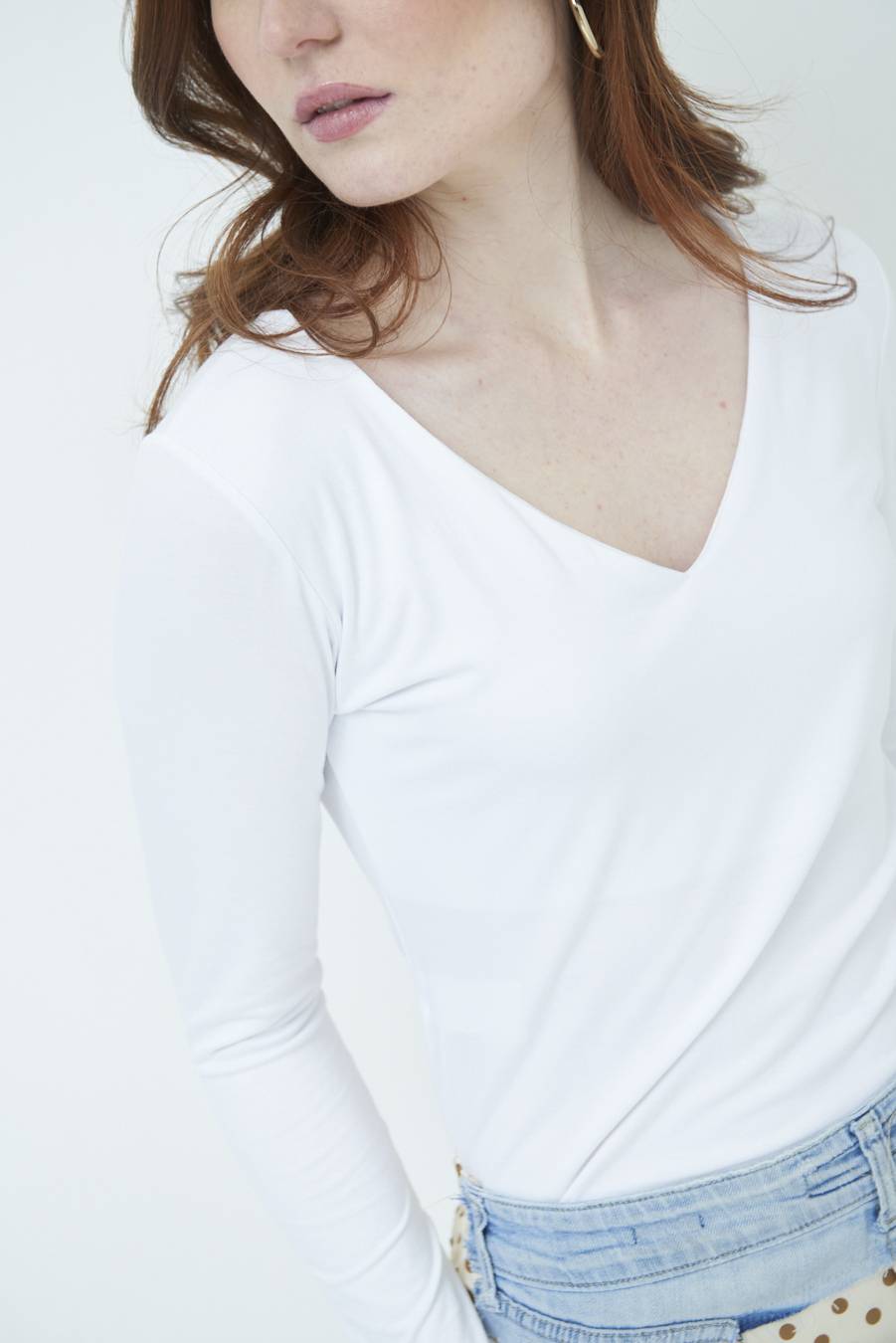 Kikisix BASICO SCOLLO V BIANCO Smaltimento dello stoccaggio