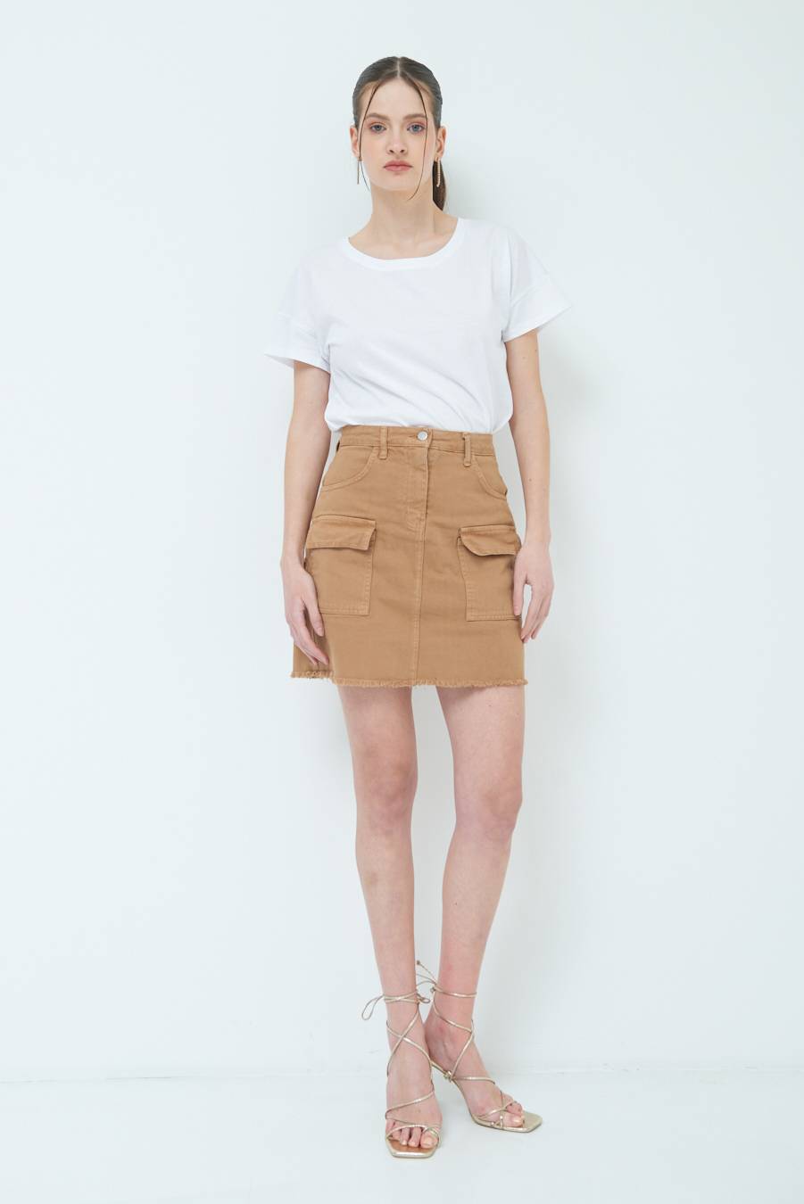 Kikisix MINIGONNA BEIGE