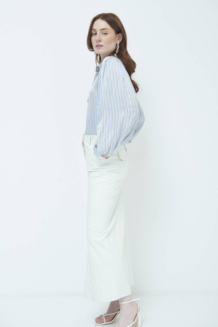 Kikisix GONNA ECOPELLE STROPICCIATA BURRO Sconti questo mese