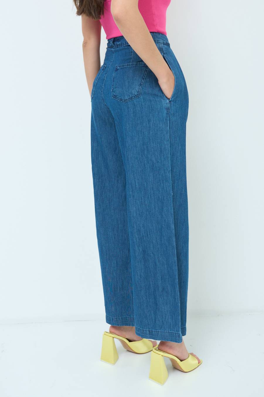 Kikisix PANTALONE CHAMBRAY PINCES JEANS Fino Al -60%