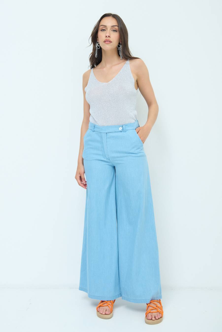 Kikisix PANTA ZAMPA MAXI BLU CHIARO Presa