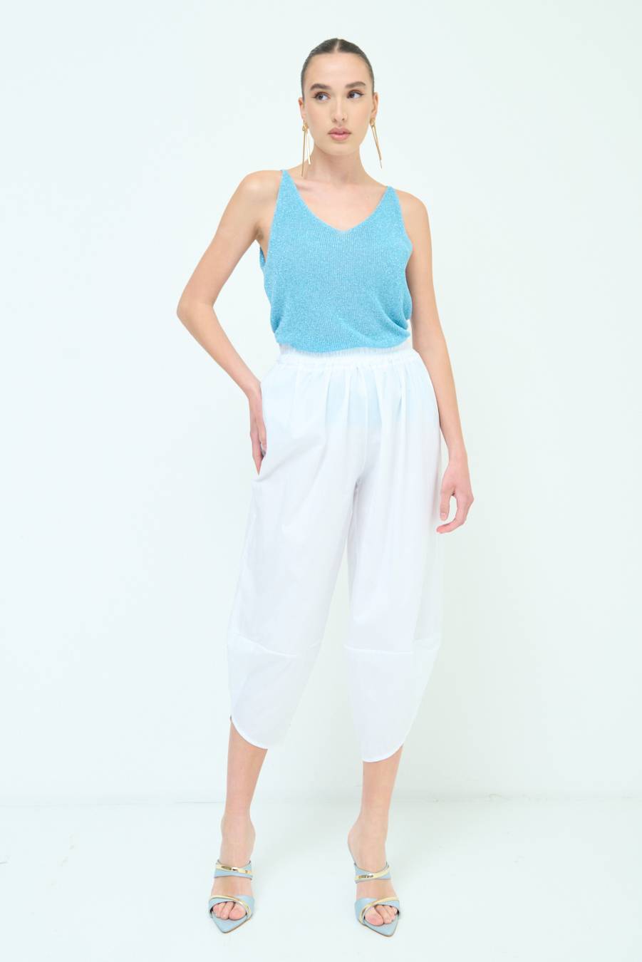 Kikisix PANTALONE OVER BIANCO Hotsell