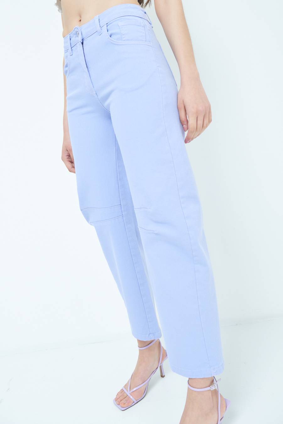 Kikisix PANTALONE LINEA UOVO LILLA Saldi Di Fabbrica