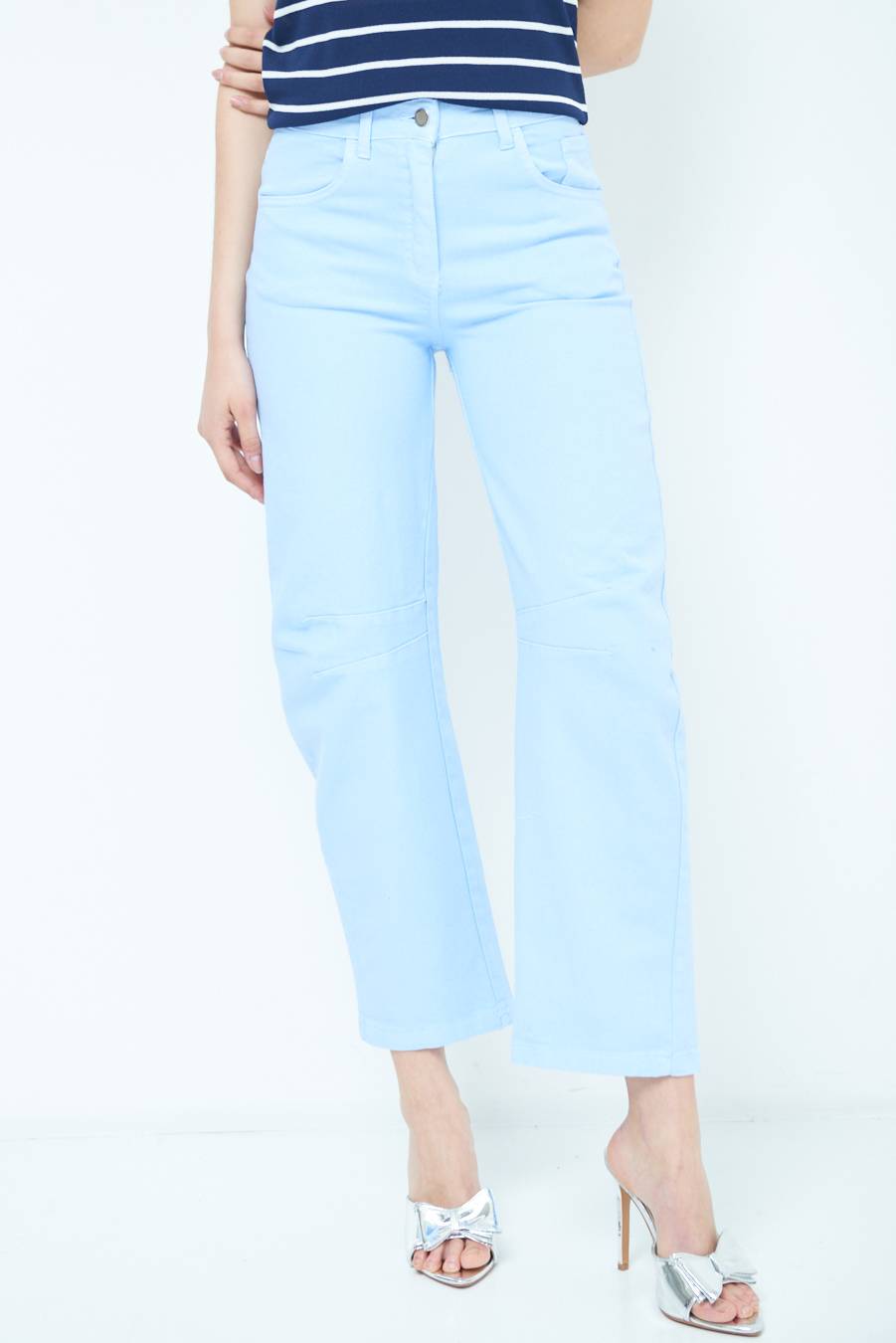 Kikisix PANTALONE LINEA UOVO CELESTE I Più Venduti