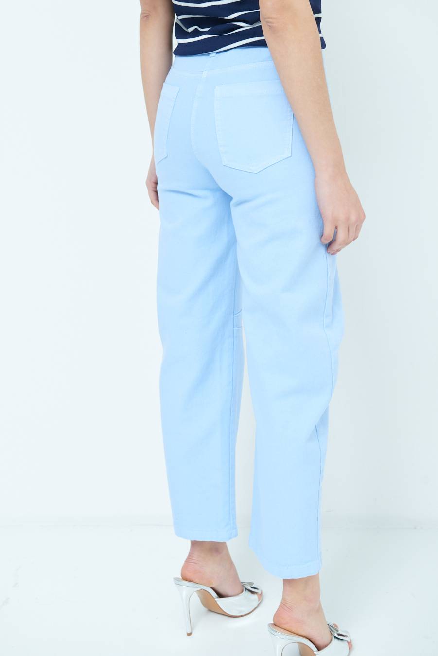 Kikisix PANTALONE LINEA UOVO CELESTE I Più Venduti