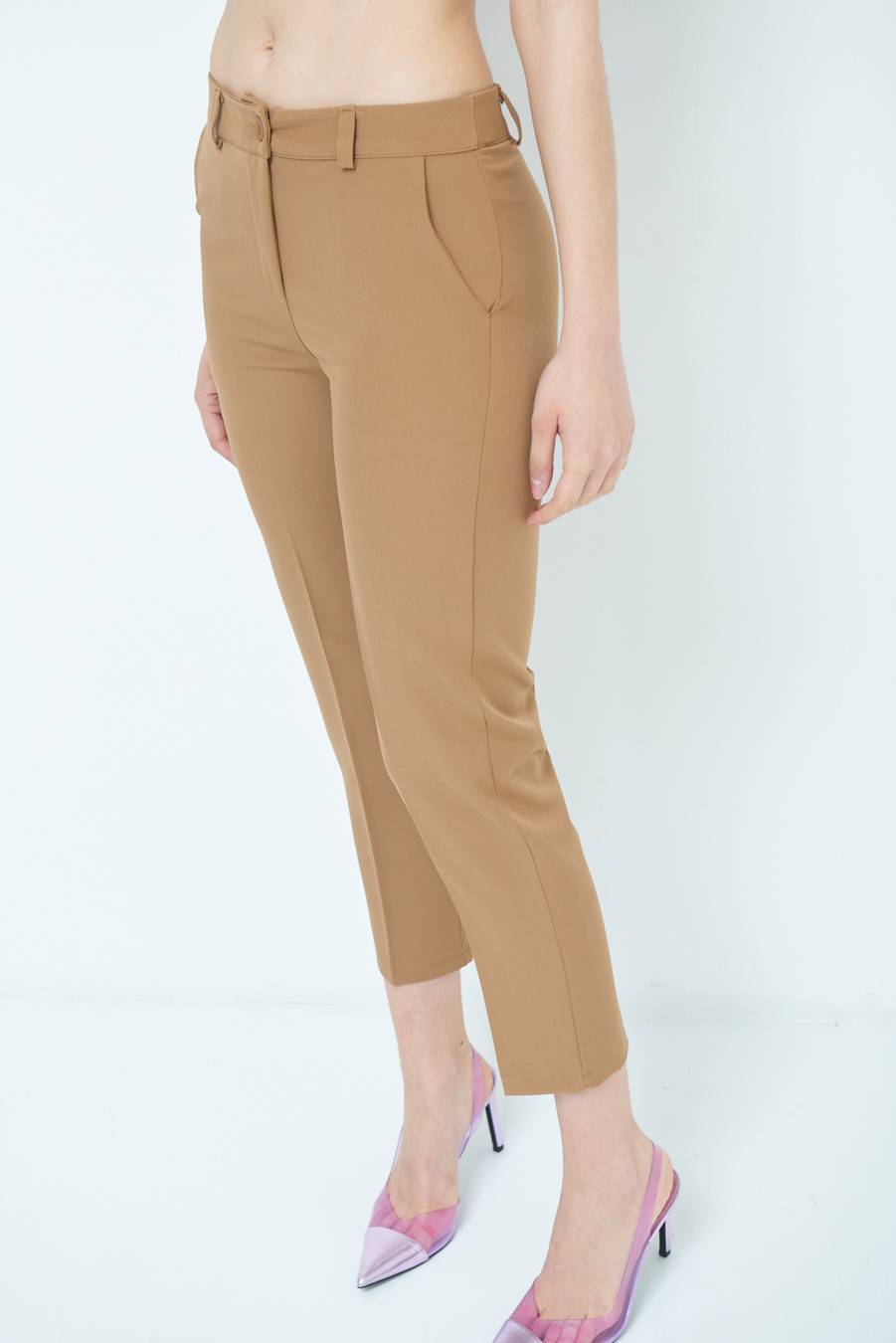 Kikisix PANTALONE SIGARETTA FANGO In Saldo