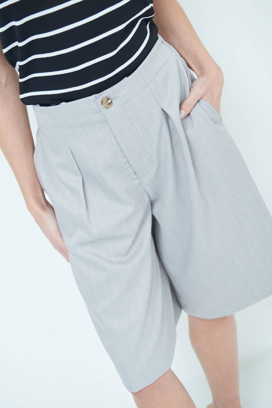 Kikisix PANTA GONNA 3/4 SILVER Spedizione gratuita