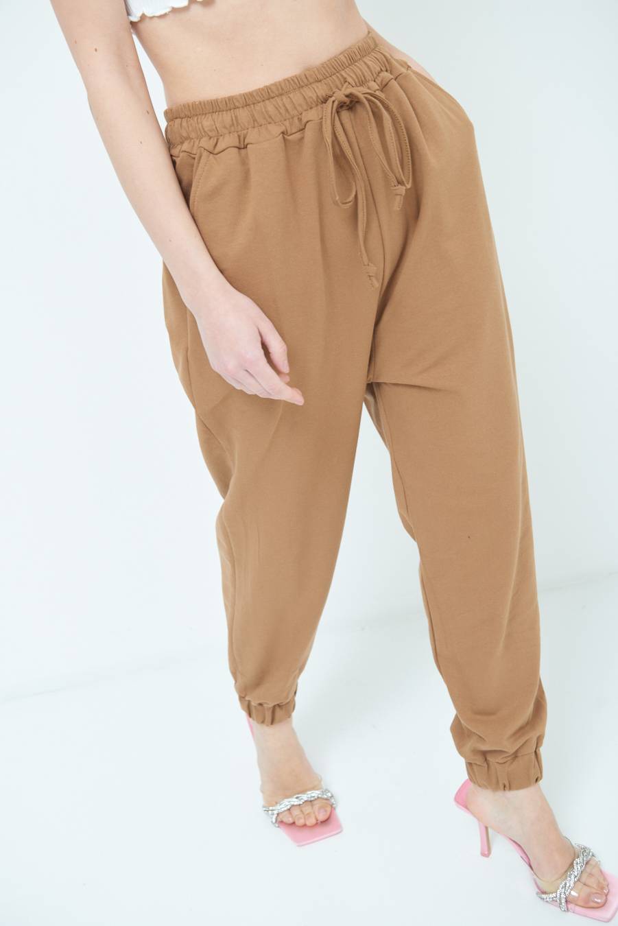 Kikisix PANTALONE TUTA TABACCO Offerta speciale