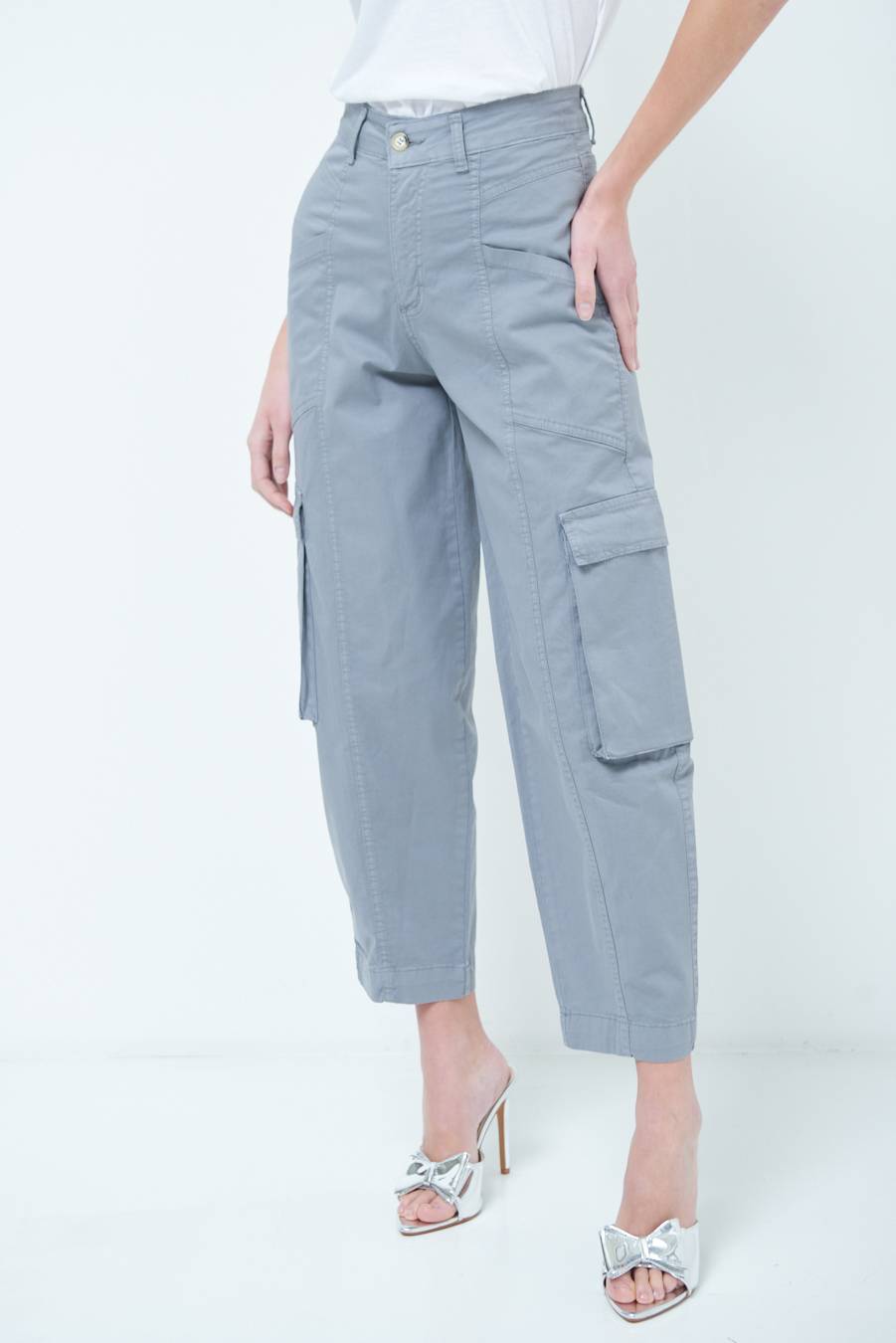 Kikisix PANTALONE TASCONI GRIGIO Comprare a buon mercato