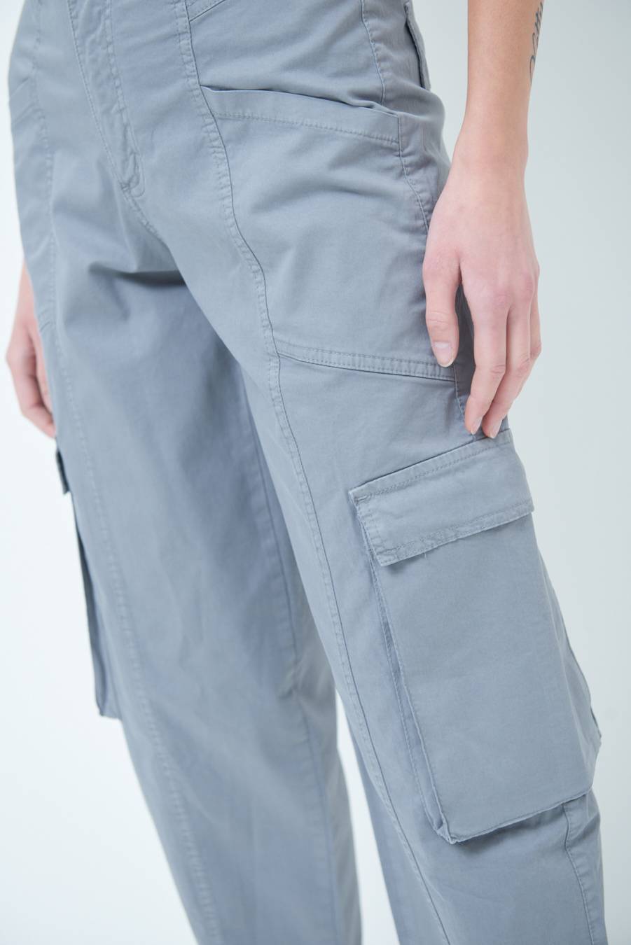 Kikisix PANTALONE TASCONI GRIGIO Comprare a buon mercato