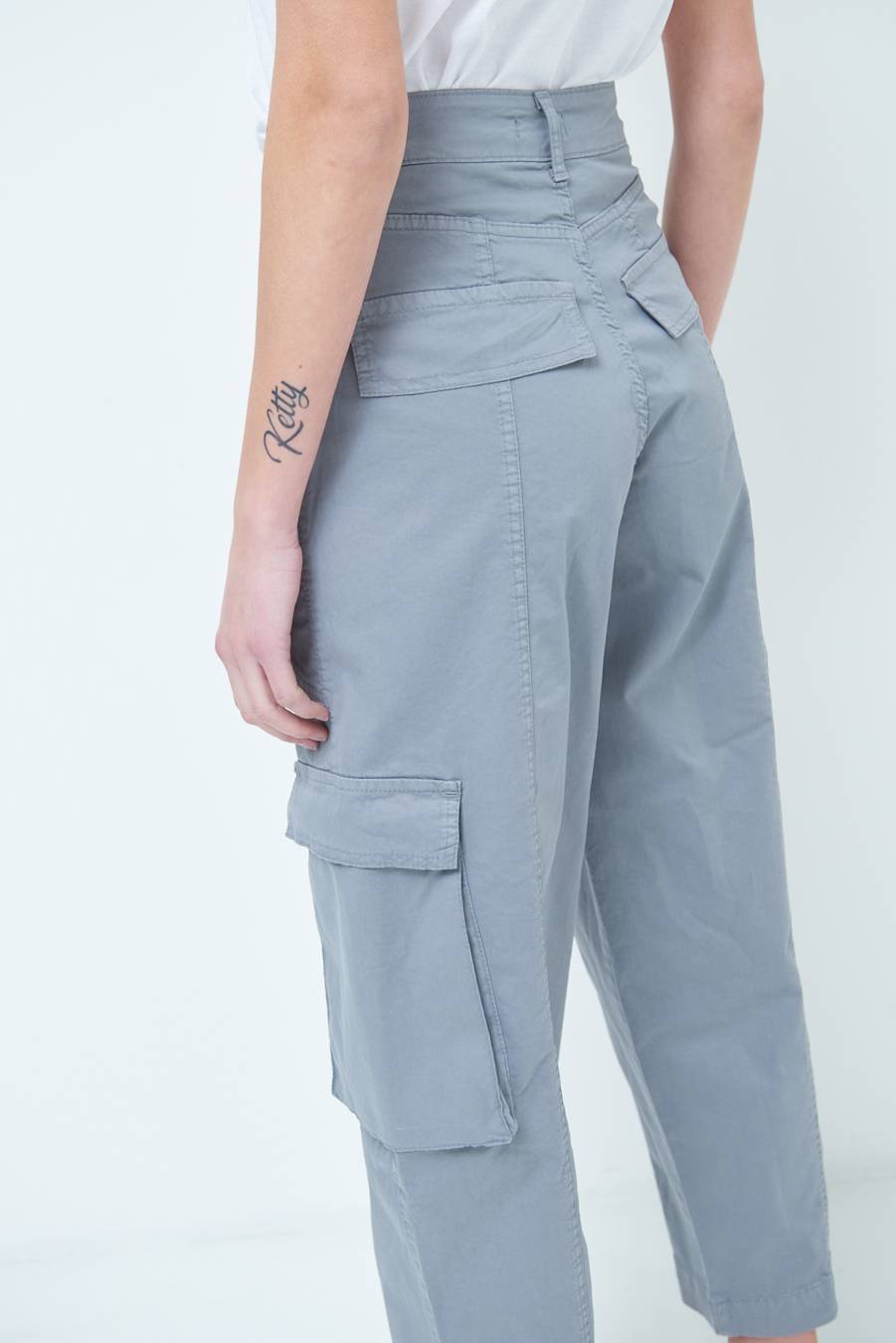 Kikisix PANTALONE TASCONI GRIGIO Comprare a buon mercato