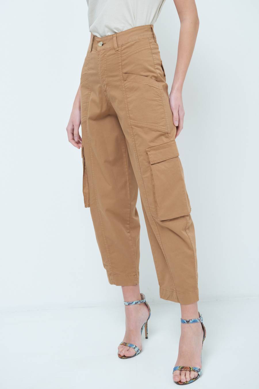 Kikisix PANTALONE TASCONI BEIGE Flash Sale