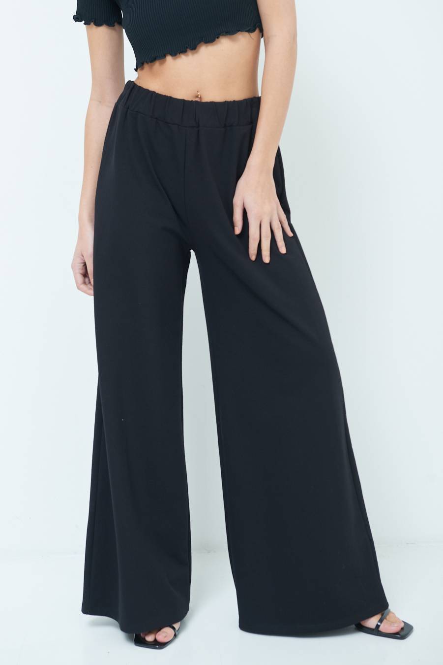 Kikisix PANTA PALAZZO NERO Offerta esclusiva