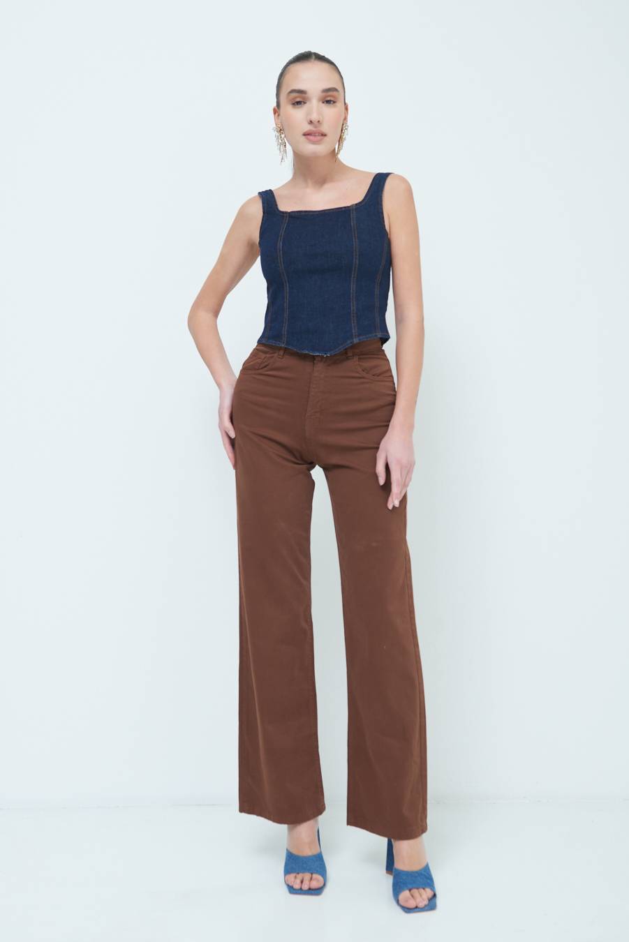 Kikisix PANTALONE PALAZZO MORO