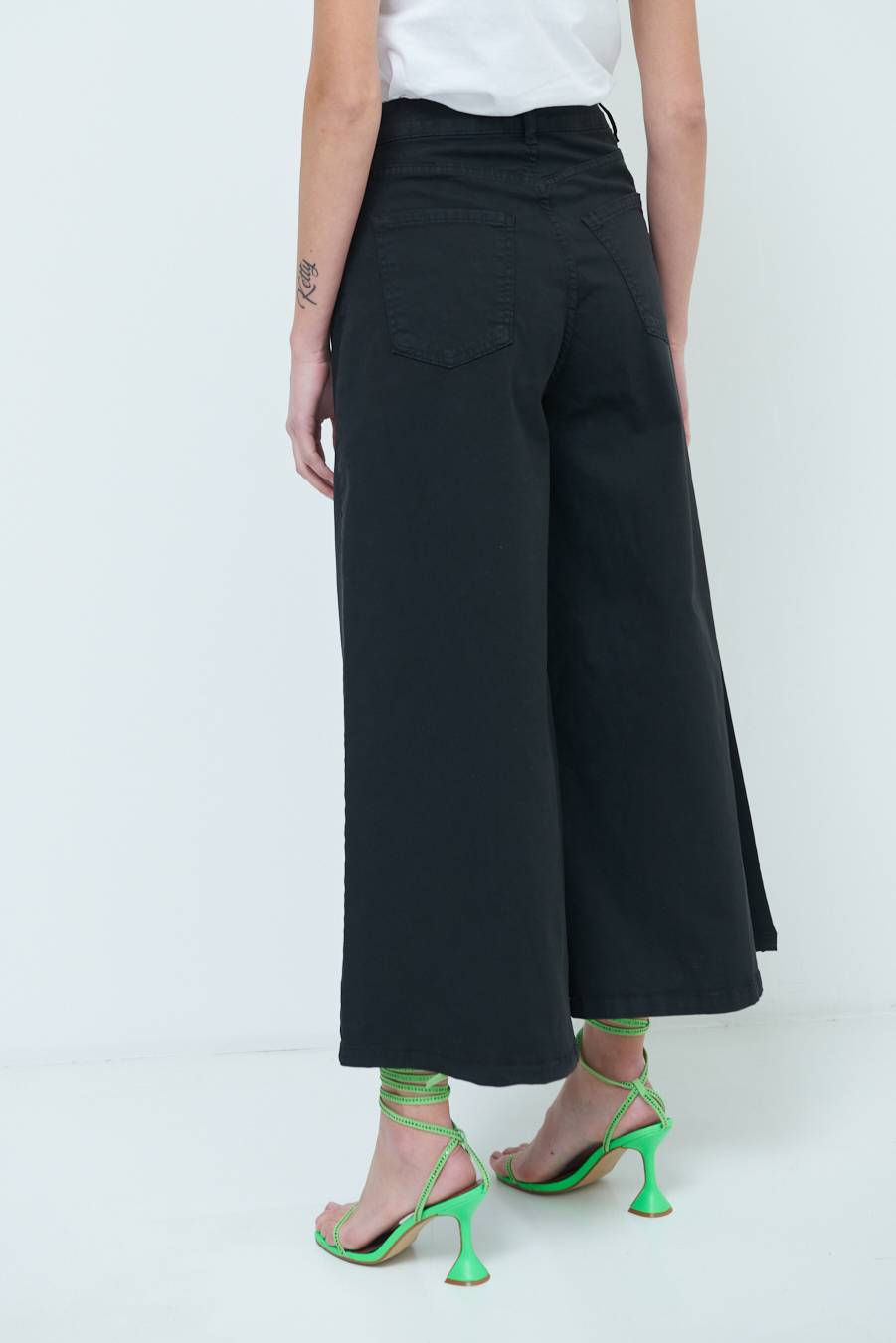 Kikisix PANTALONE/GONNA GABARDINA NERO Offerta Anniversario