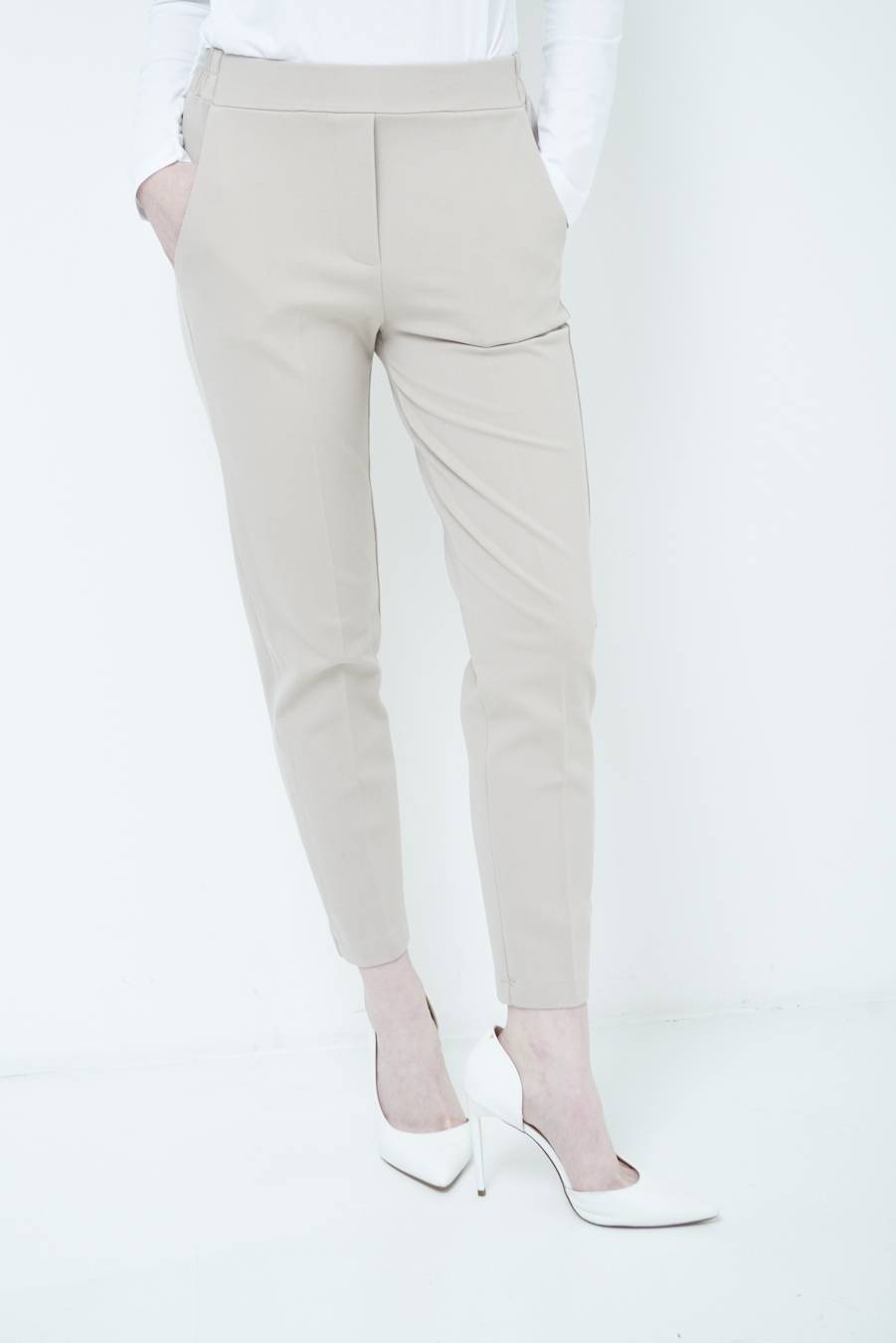 Kikisix PANTALONE SIGARETTA BEIGE Latest fashion