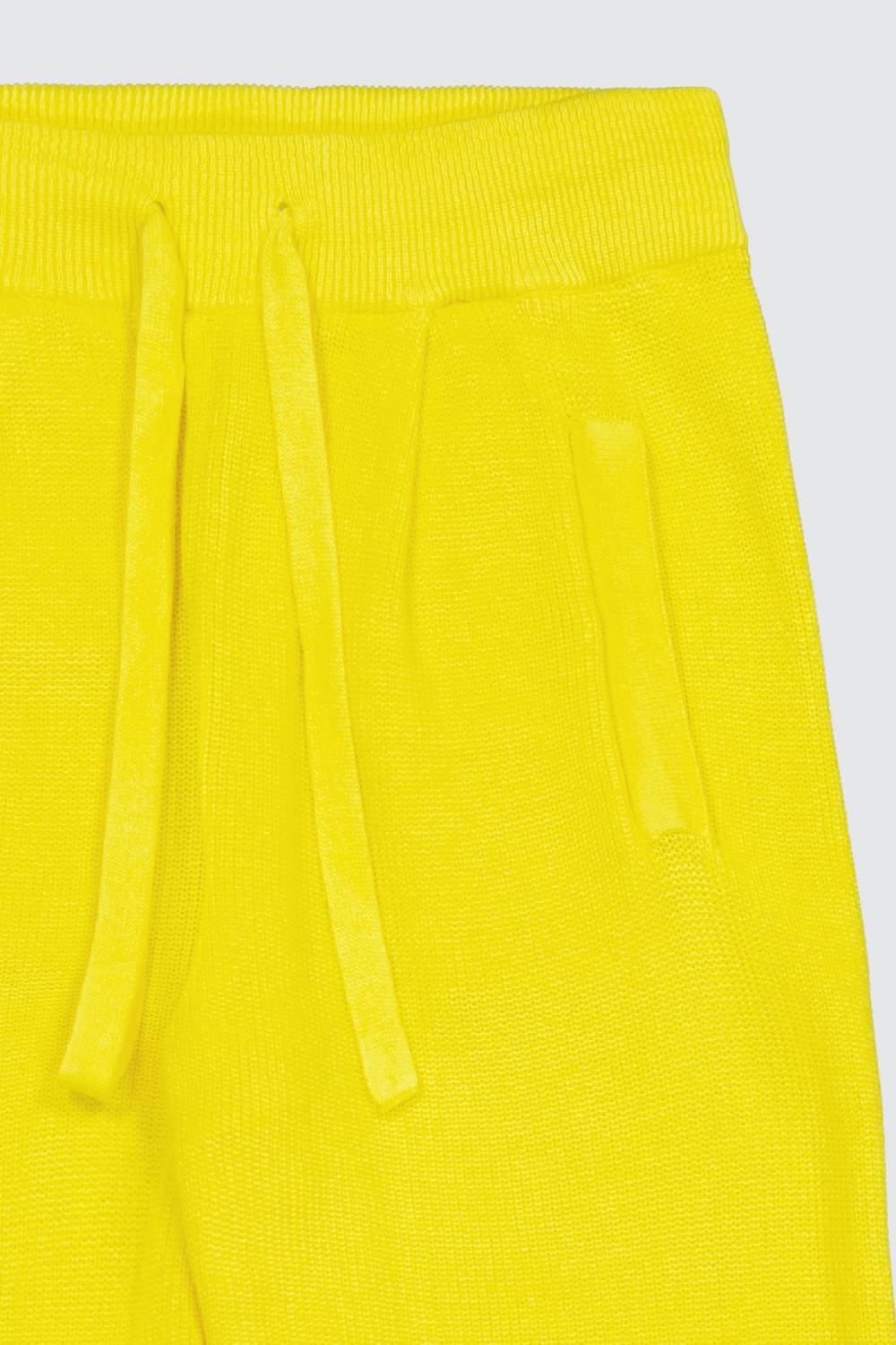 Laneus Laneus pantalone yellow in maglia effetto destroyed Presa