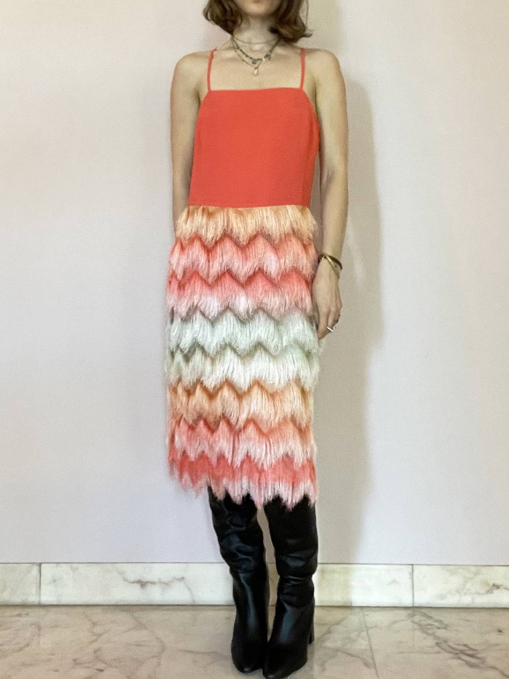 Laviniaturra Abito con frange Vendita Calda