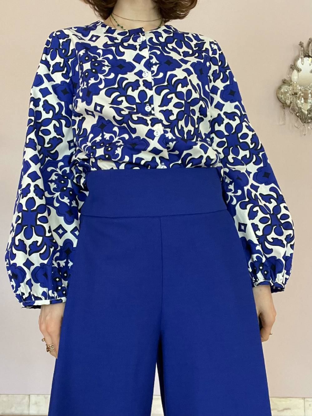 Laviniaturra Pantaloni ampi con fascia Grande vendita