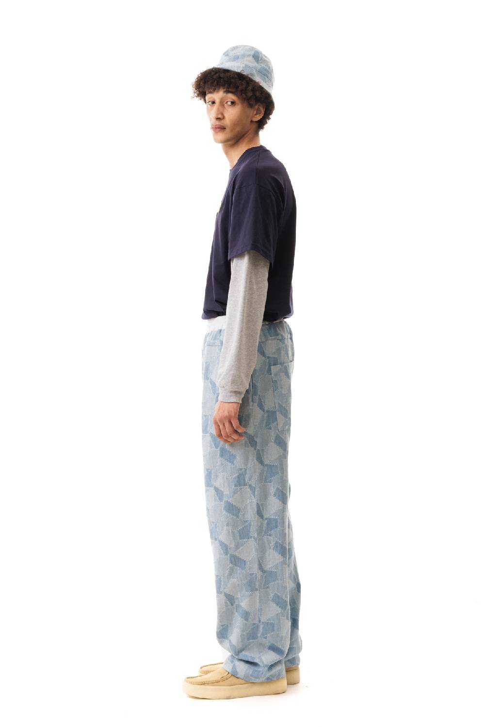 Lc23 Patchwork Denim Pants Affare Del Giorno
