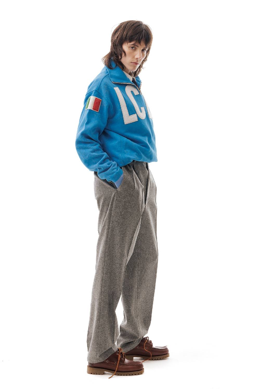 Lc23 LC23 x KAPPA EROI SWEATER BLUE Super Saving Price