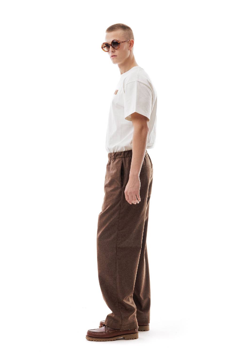 Lc23 WR Wool Pants Brown Fino al 65% di sconto