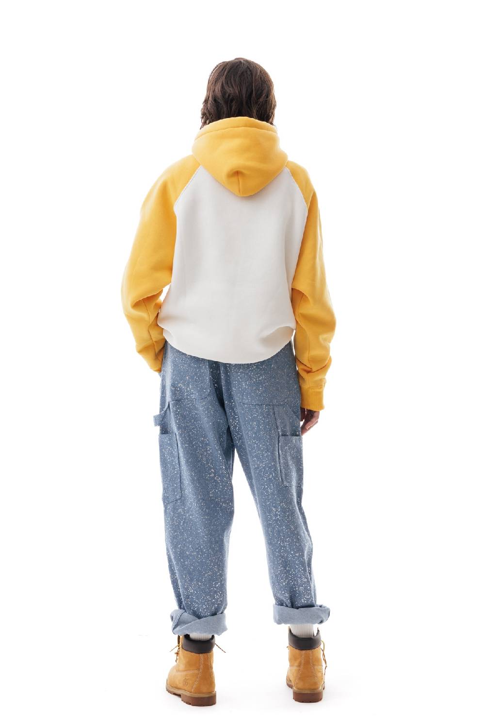 Lc23 Bicolor Hoodie Cream/Yellow Italy