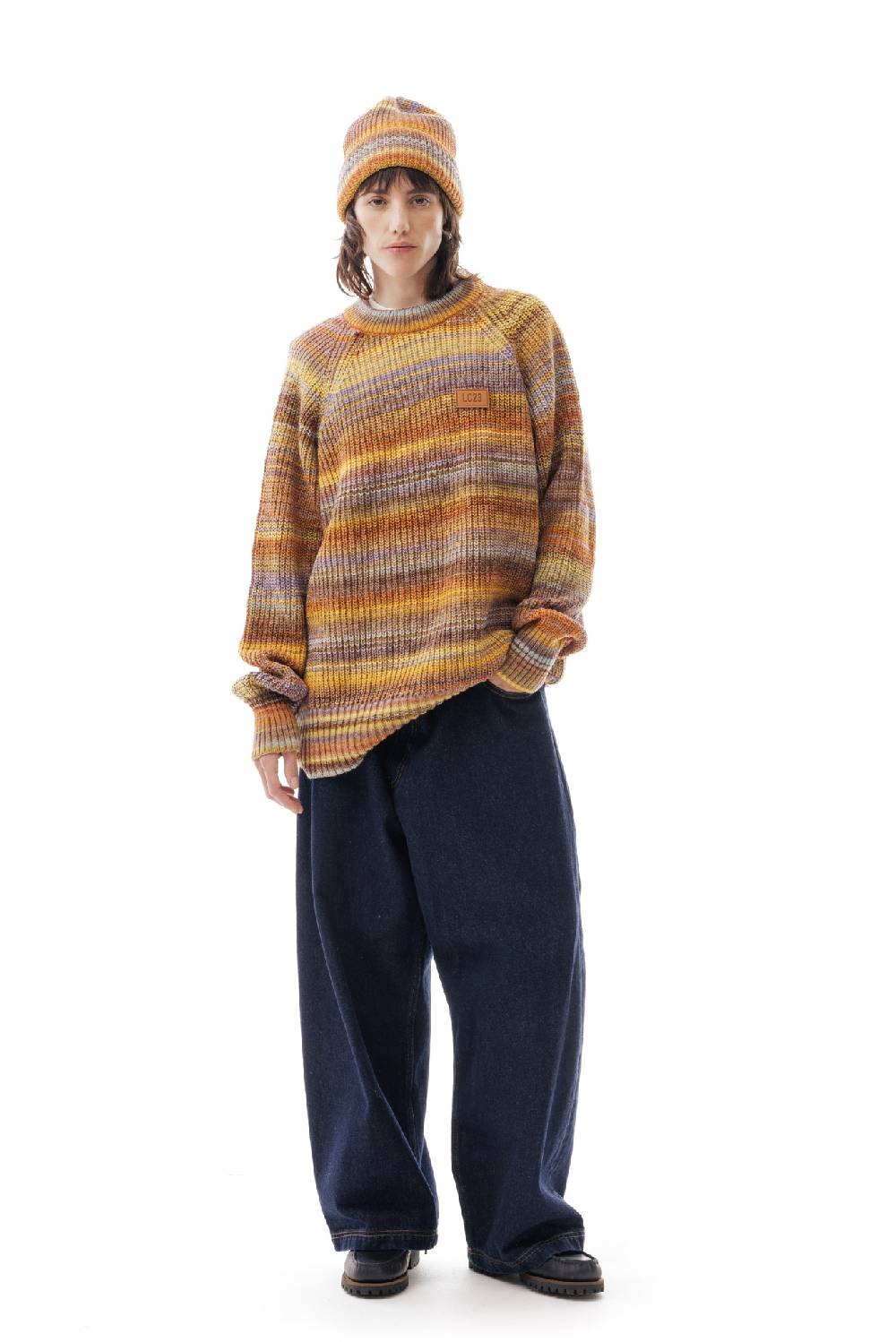 Lc23 Multicolor Sweater Yellow/Orange