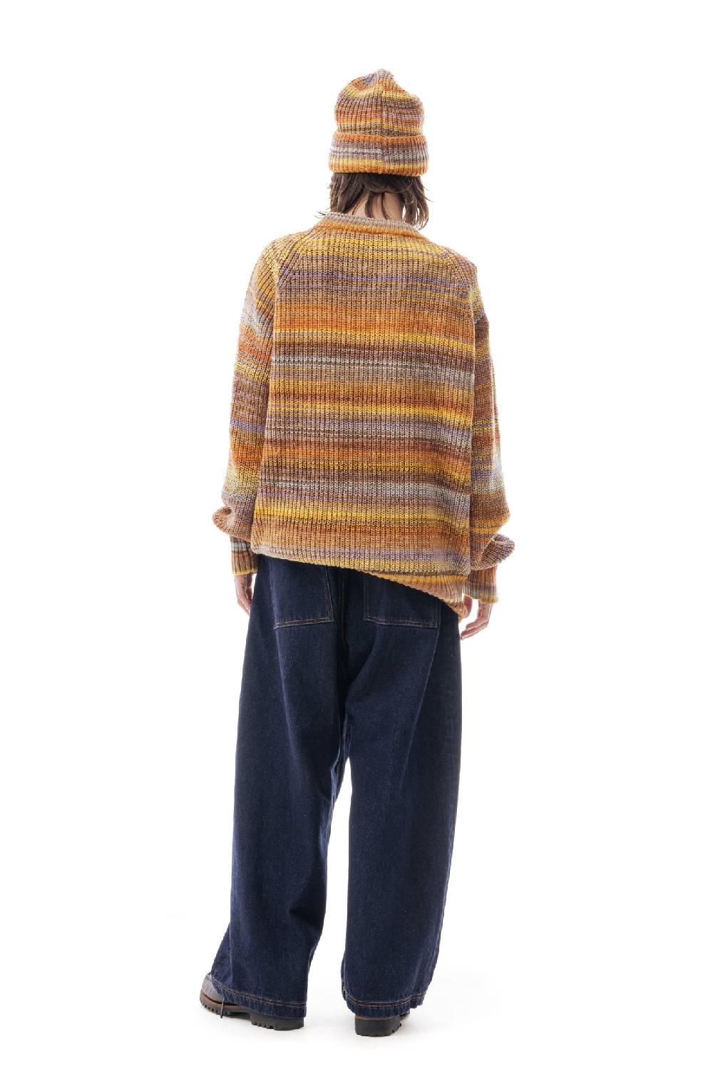 Lc23 Multicolor Sweater Yellow/Orange Vendita