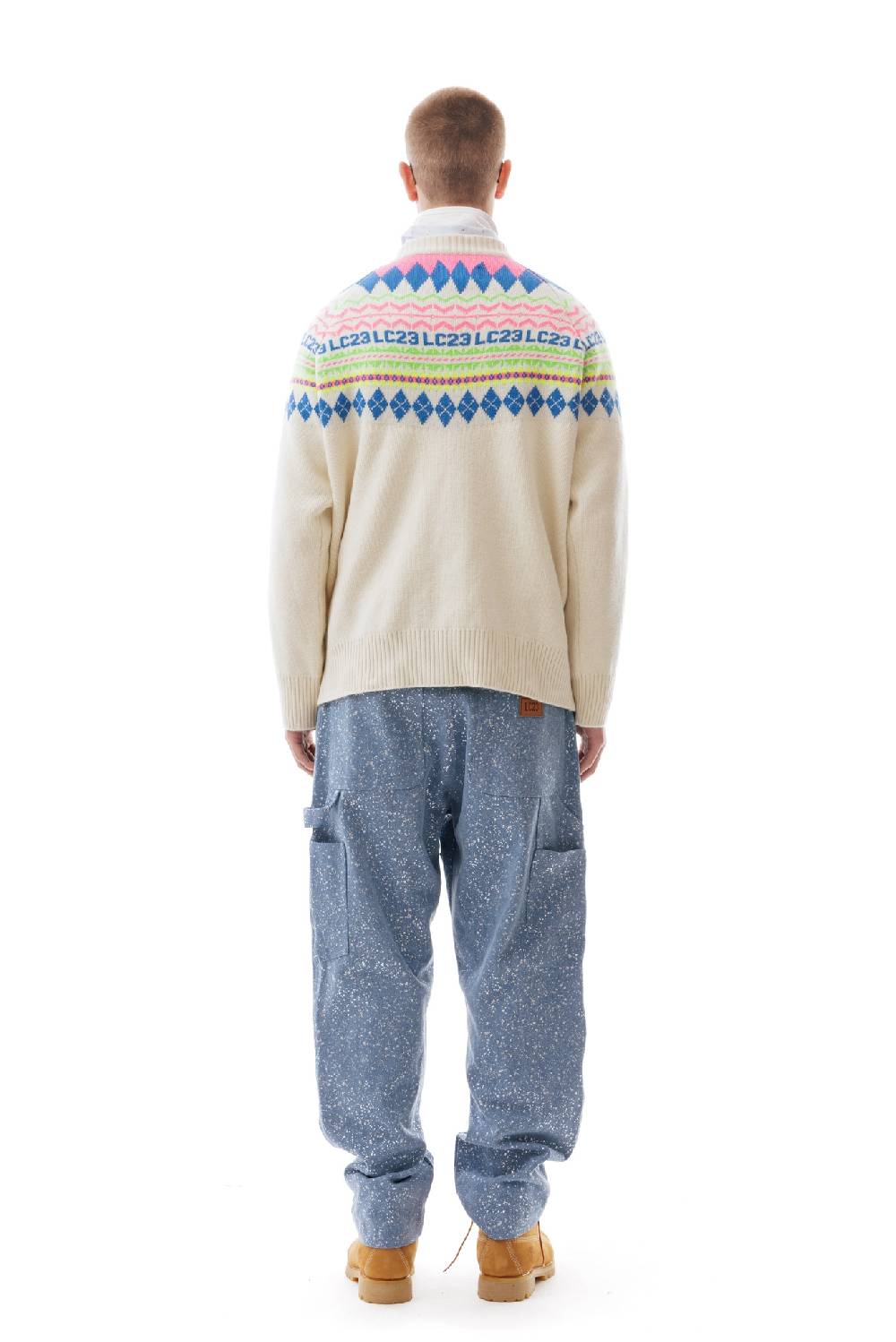 Lc23 LC23 Norvegian Sweater Cream Pezzi Unici