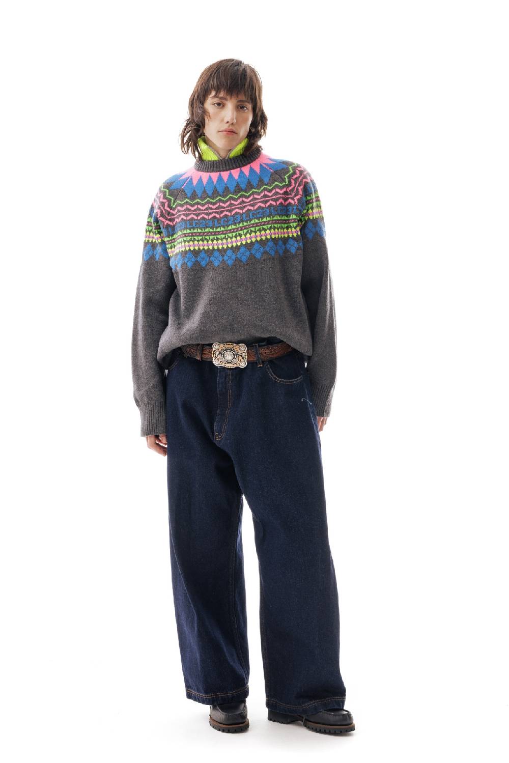 Lc23 LC23 Norvegian Sweater Grey