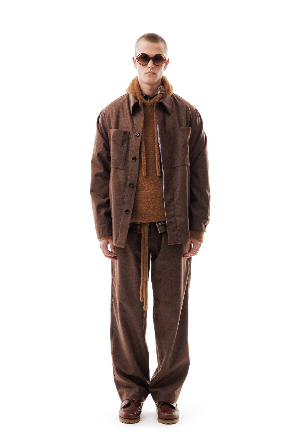 Lc23 WR Wool Overshirt Brown