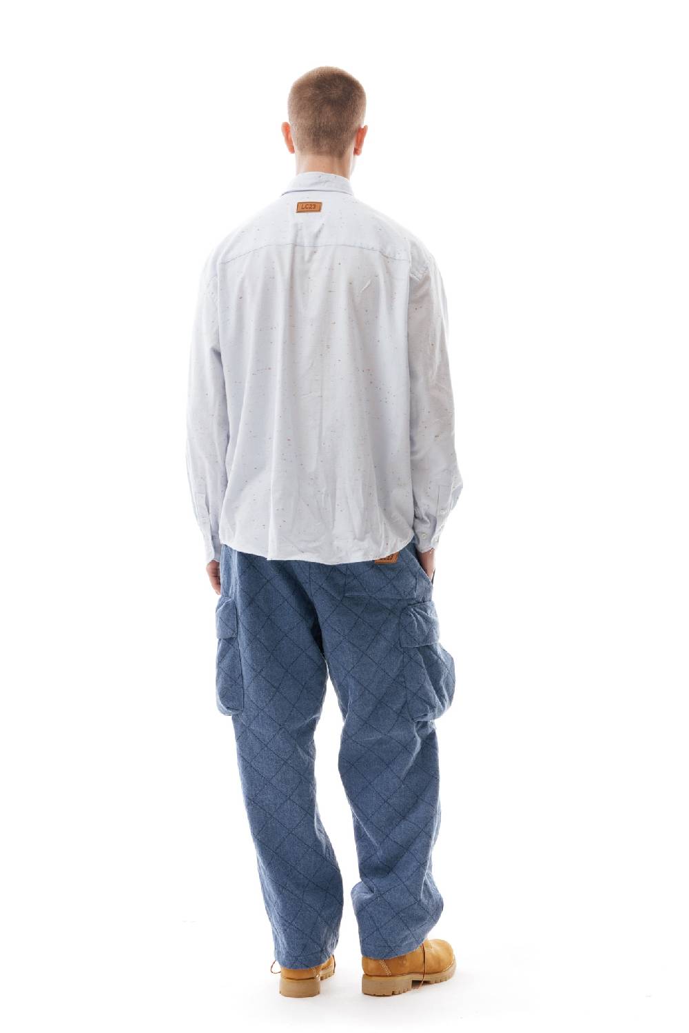 Lc23 Flannel Multipocket Shirt Blue Fino Al -60%